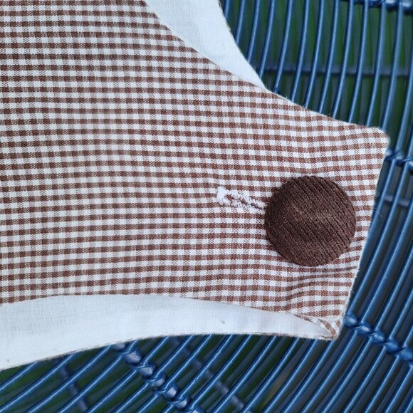 Castles & Crowns ✦ Monkey Applique Dress ✦ Brown Gingham Pink Bow Size 5T NWOT - Picture 6 of 14